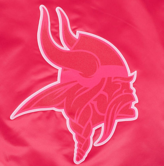 Minnesota Vikings Pink Satin Jacket