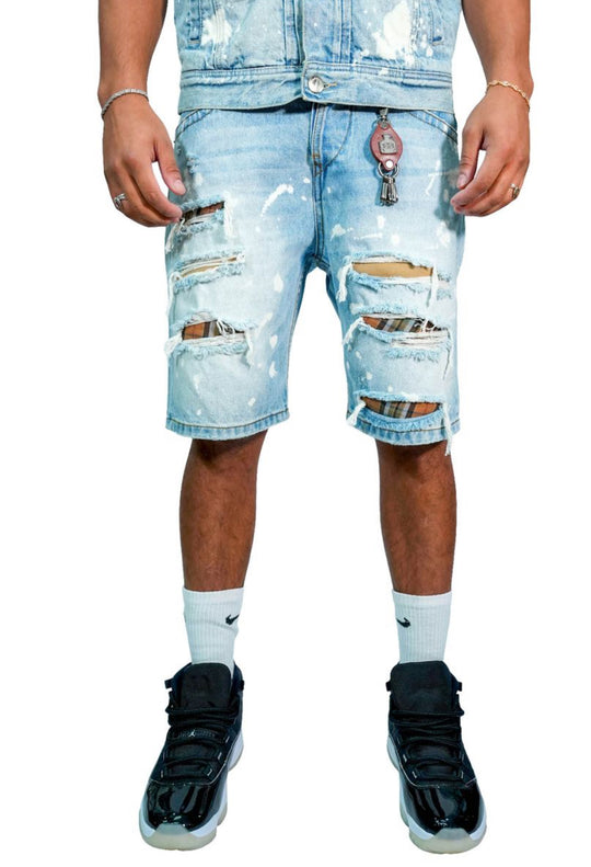 Triple crossed shorts