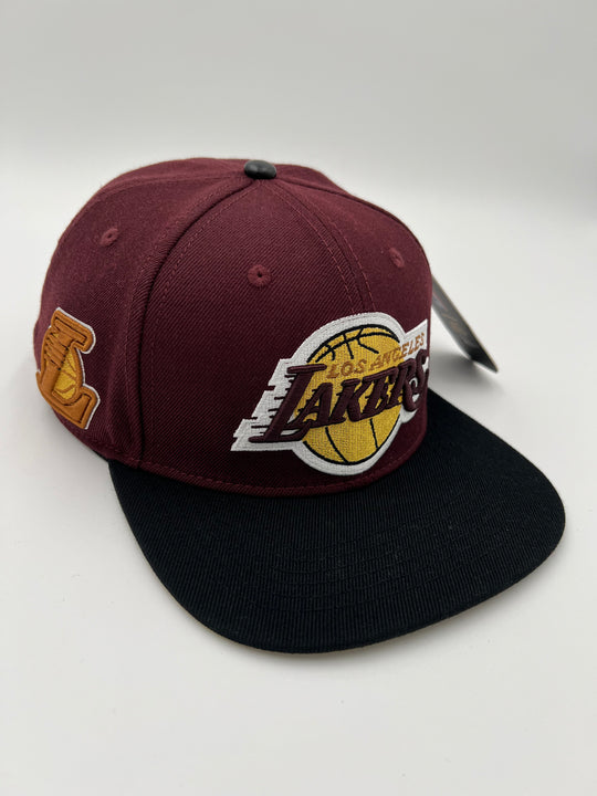 LA Lakers Burgundy SnapBack Hat