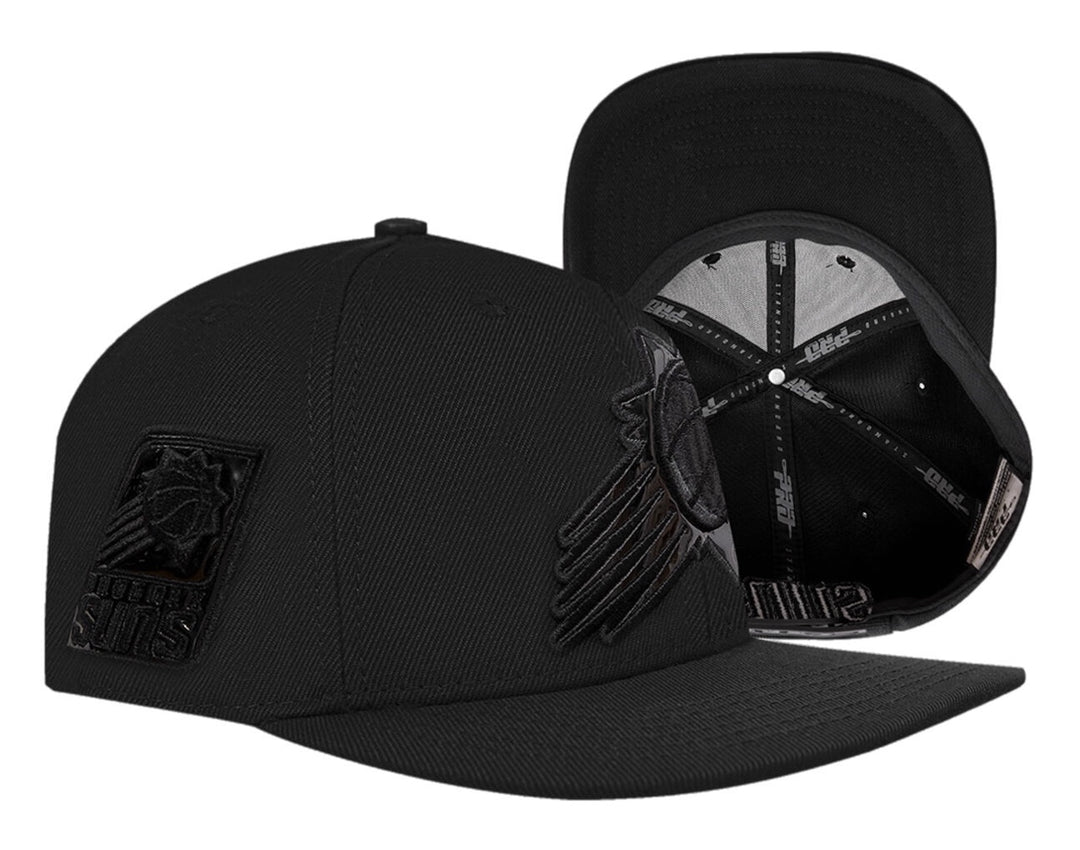 Phoenix Suns triple black snapback hat