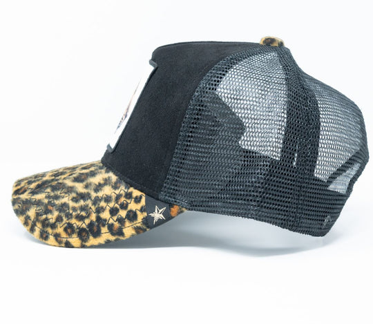 Cheetah life trucker hat
