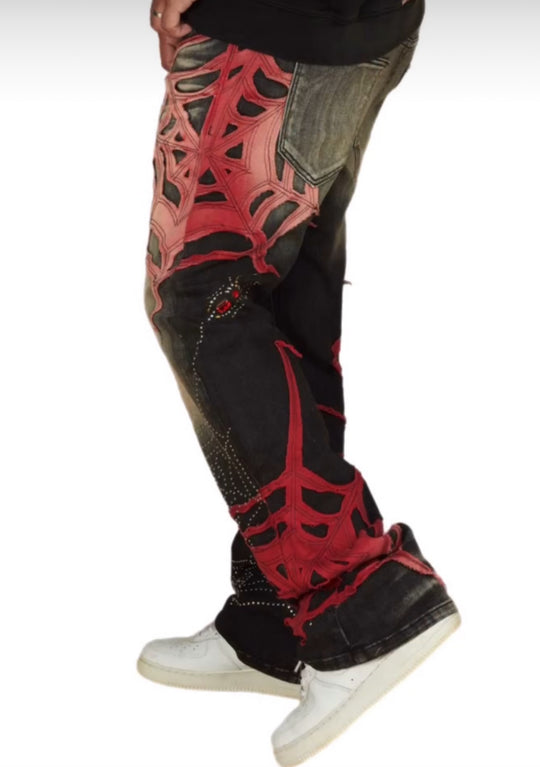 Web Life Stacked Jeans