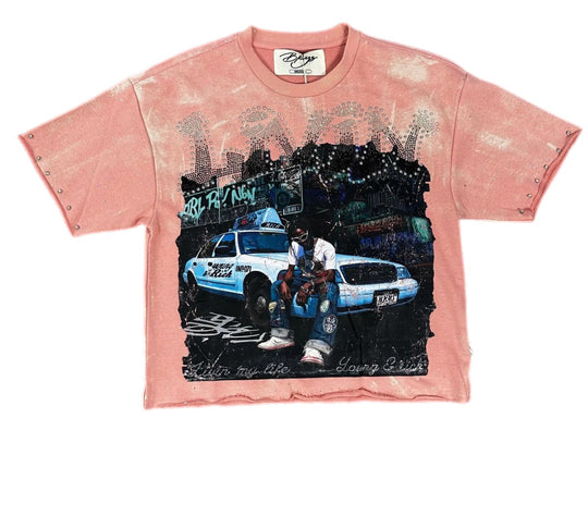 Living My Life Premium Cropped Shirt