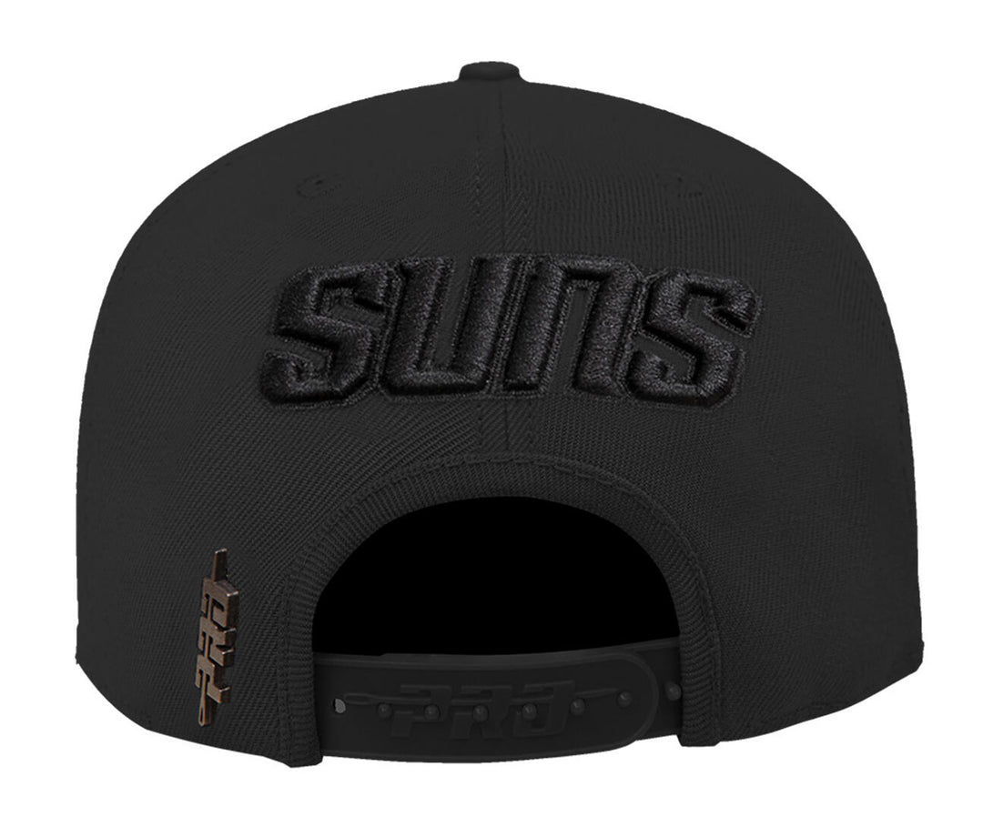 Phoenix Suns triple black snapback hat