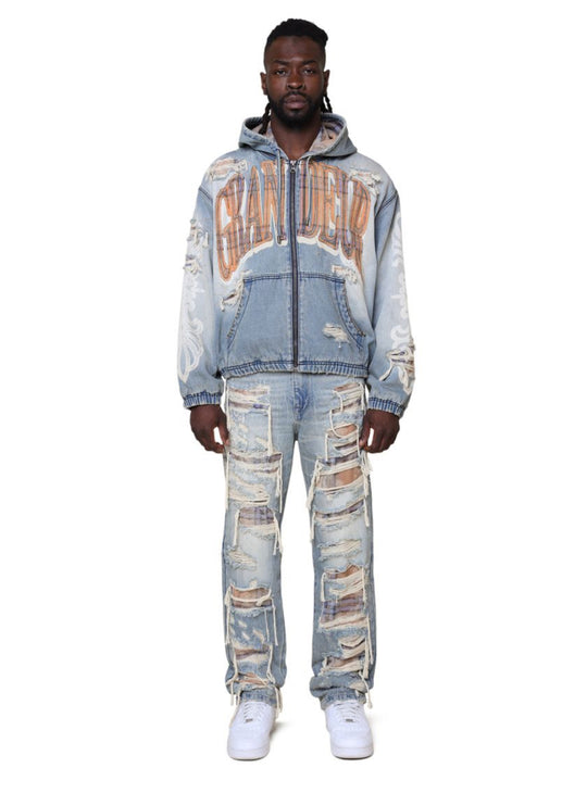 Grandeur Plaid Jeans