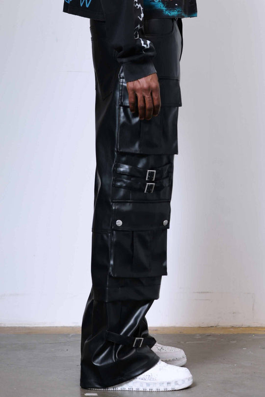 PU Y2K UTILITY CARGO PANTS