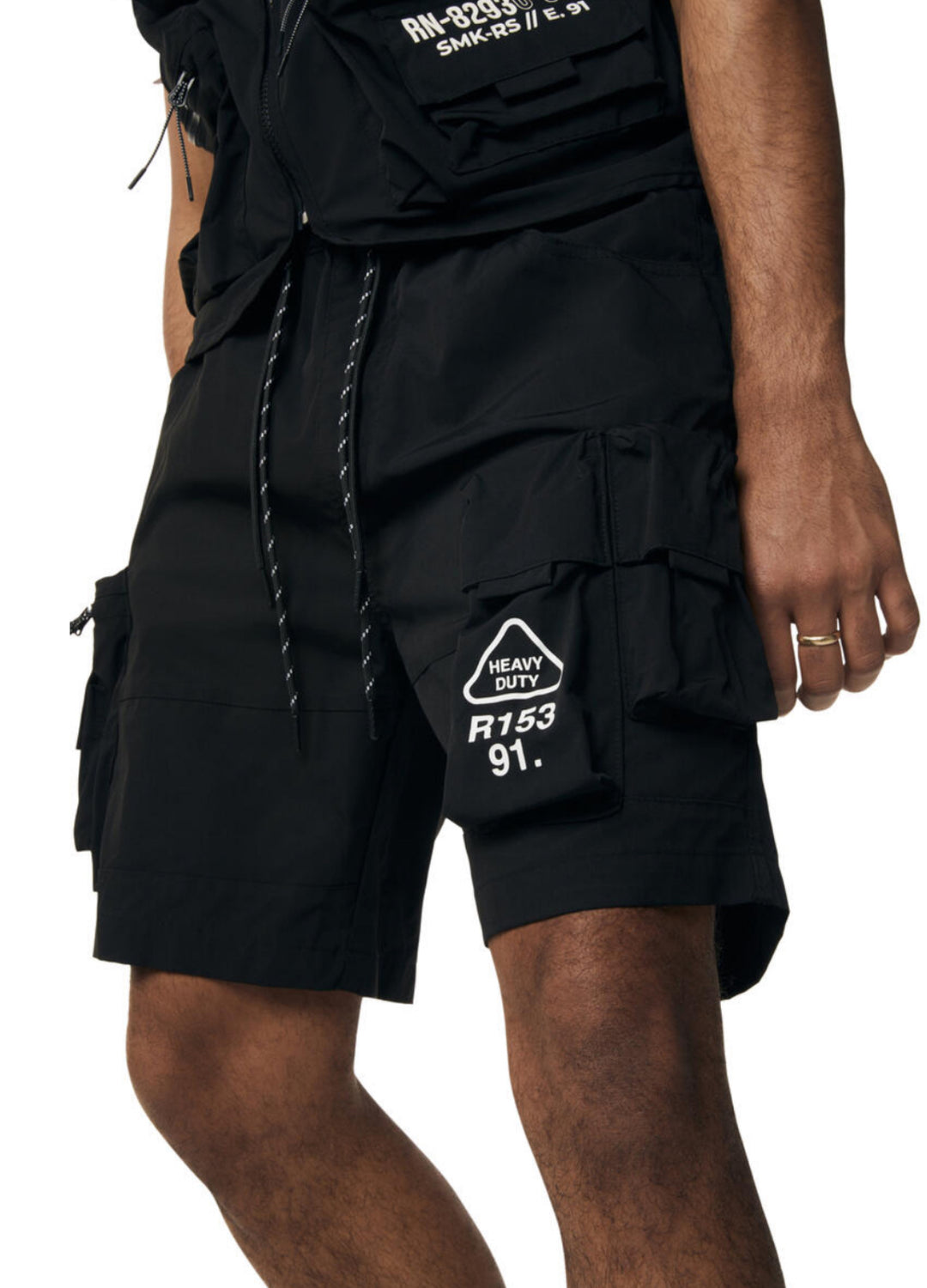 UTILITY NYLON CARGO SHORTS