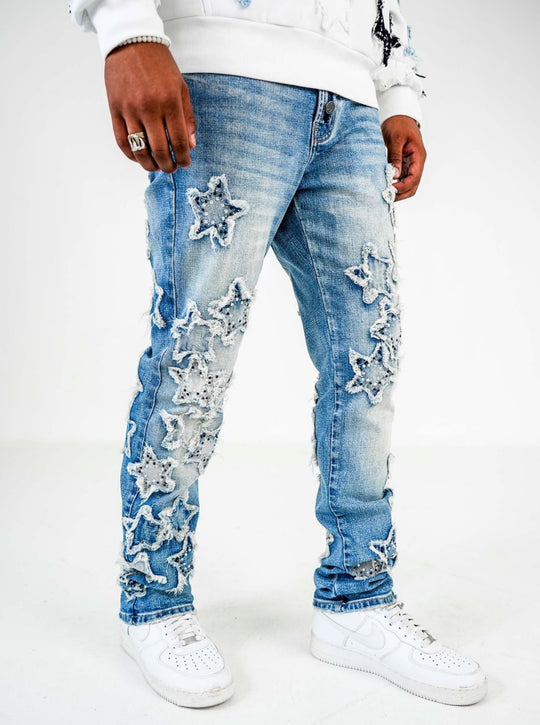 Stars on the ceiling straight skinny fit jeans