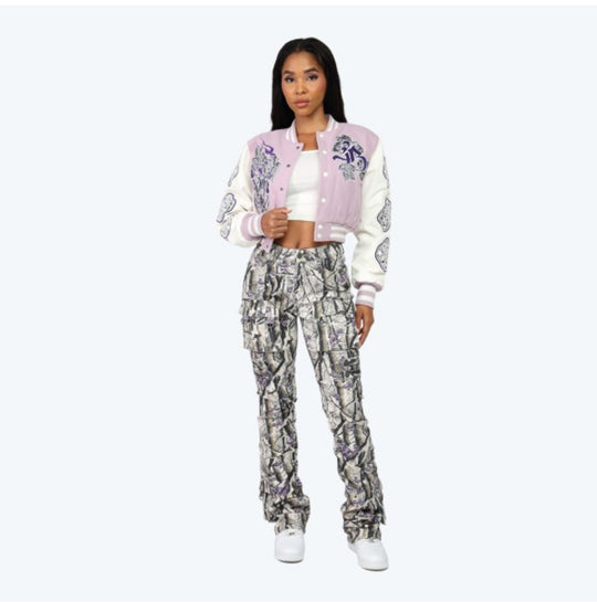 Majestic Cropped Tapestry Jacket