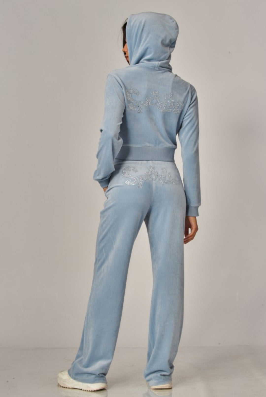 Velour Spoiled Rhinestone Set