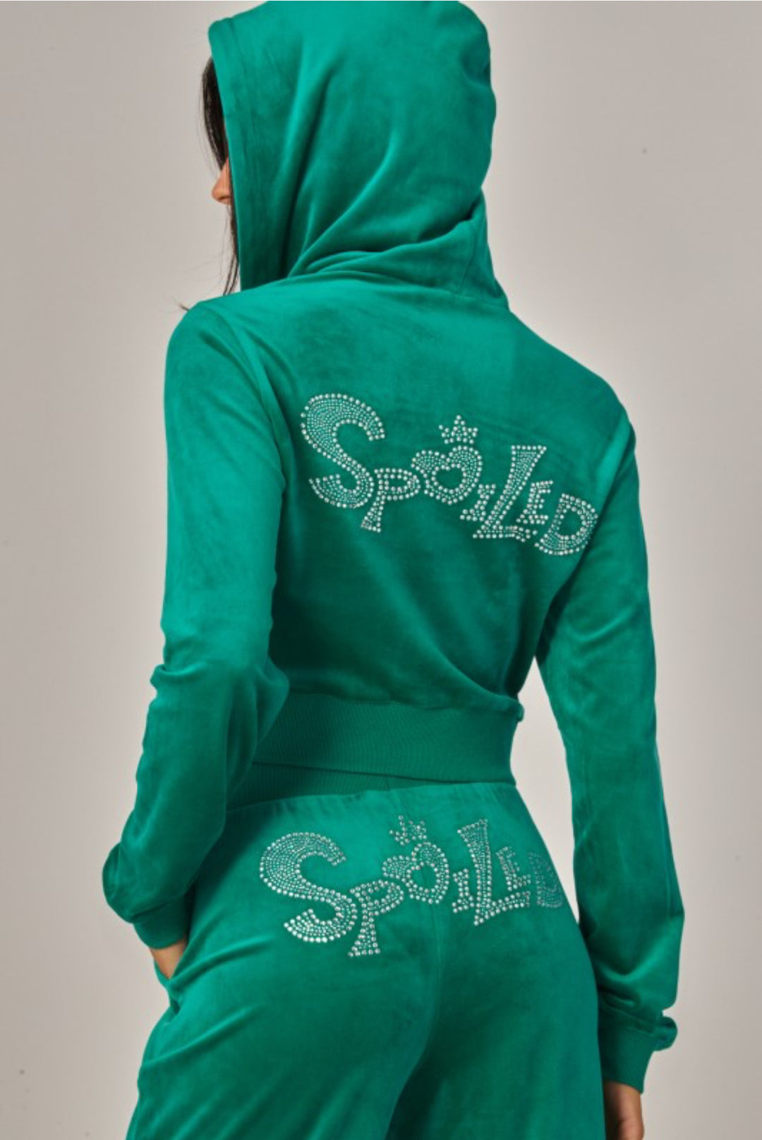 Velour Spoiled Rhinestone Set