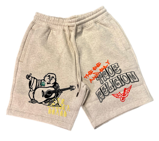 True Religion Sketched Fleece Hoodie & Shorts
