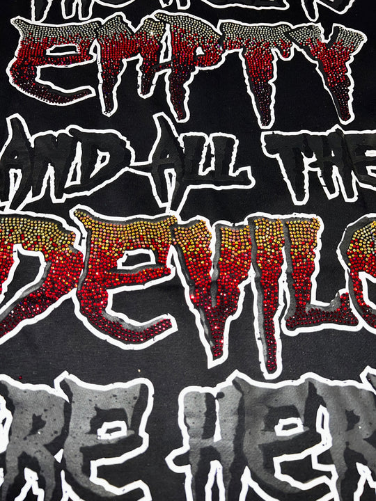 Devils Are Here Premium Cropped T-Shirt