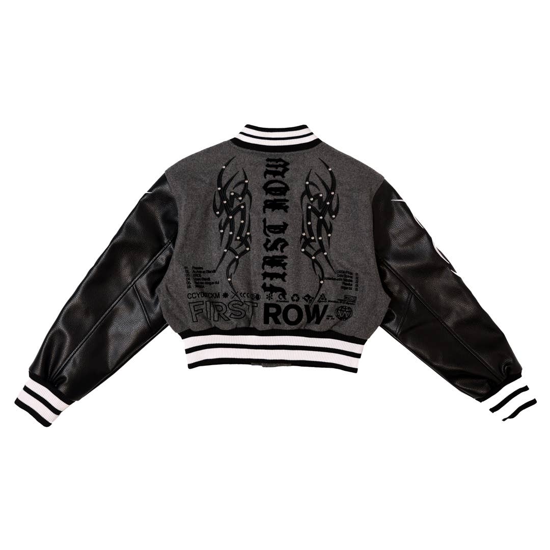 Y2K TRIBAL VARSITY JACKET