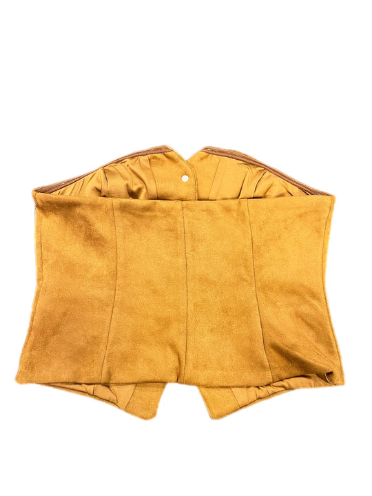 Suede Button Up Tube Top