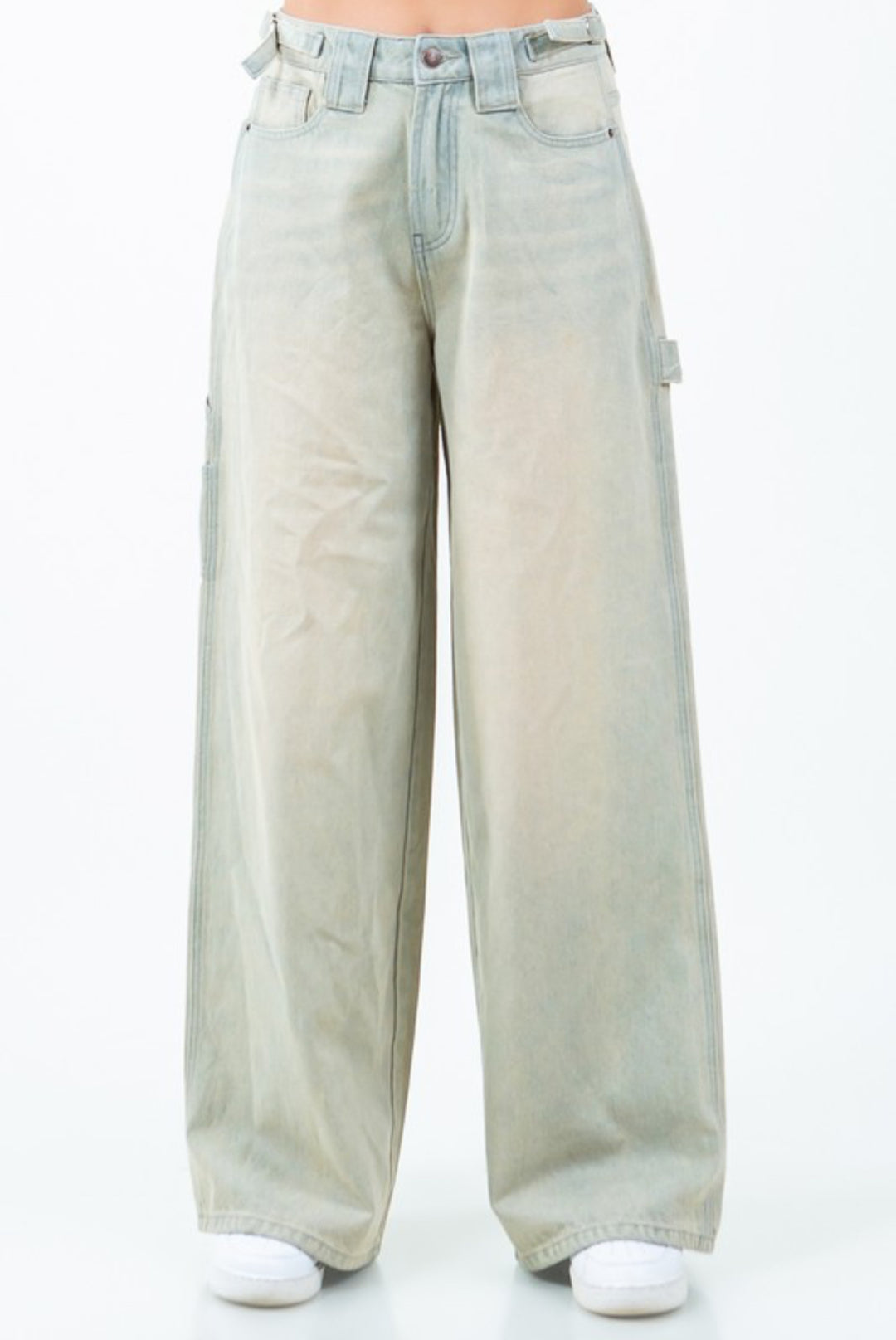 Wide Leg Denim Pants (Multiple Colors)