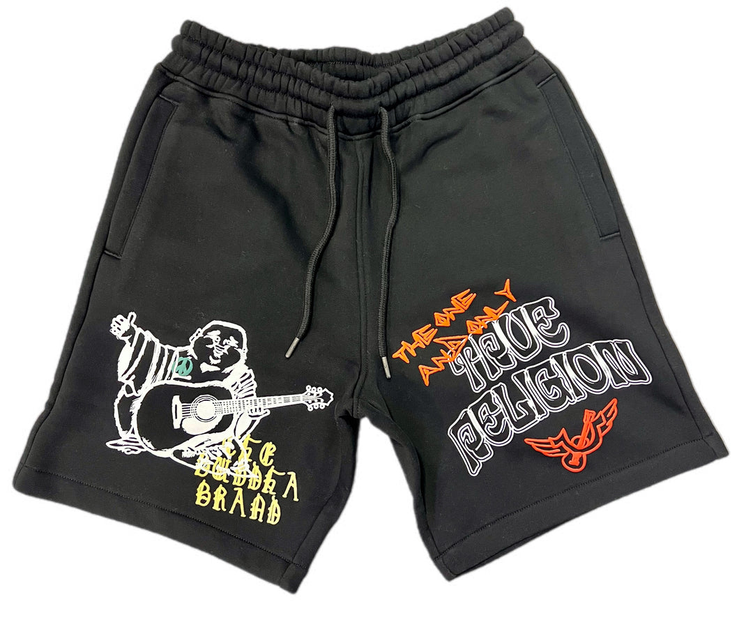 True Religion Sketched Fleece Hoodie & Shorts