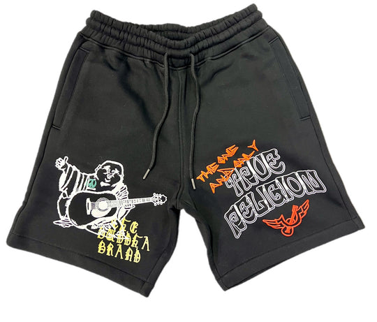 True Religion Sketched Fleece Hoodie & Shorts