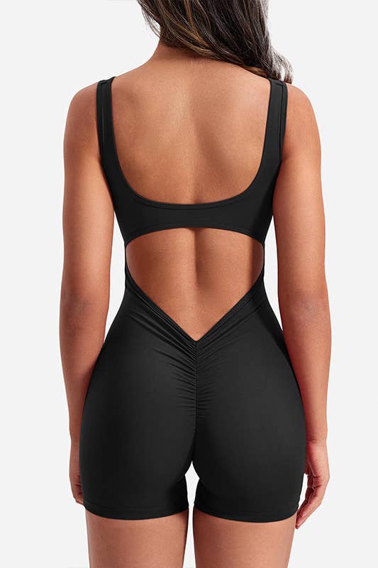 Activewear work out yoga fashion sexy scrunch butt romper