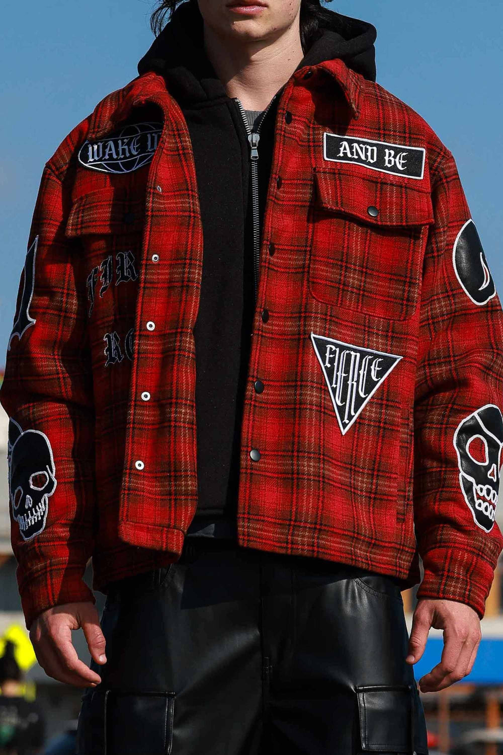 WAKE UP AND BE FIERCE HOOD SHACKET