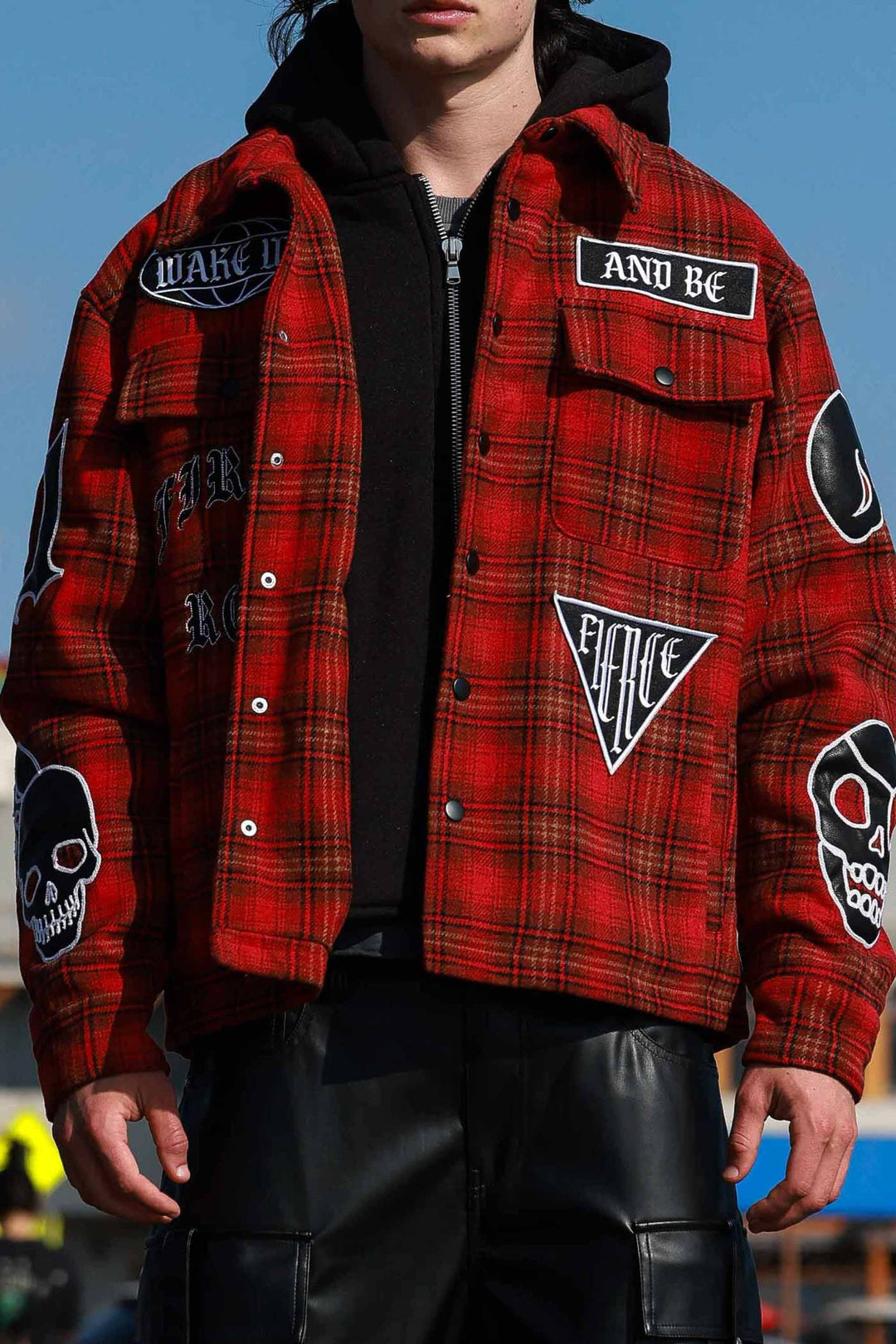 WAKE UP AND BE FIERCE HOOD SHACKET