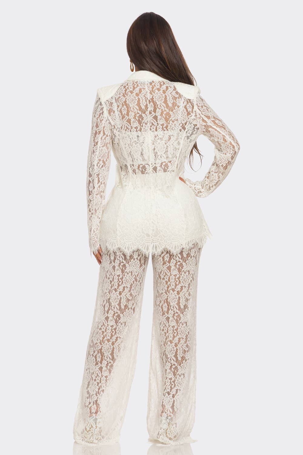 3PCS LACE BLAZER SET