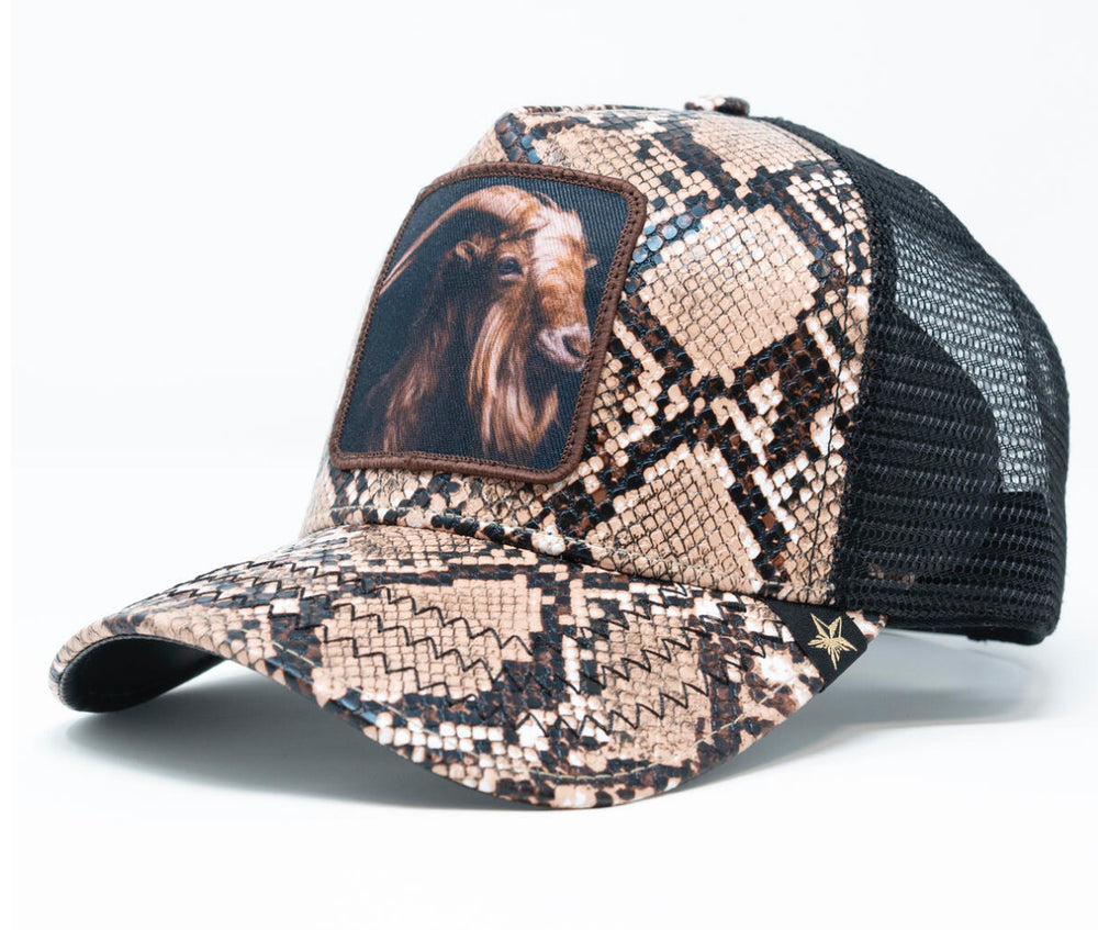 Goat trucker hat