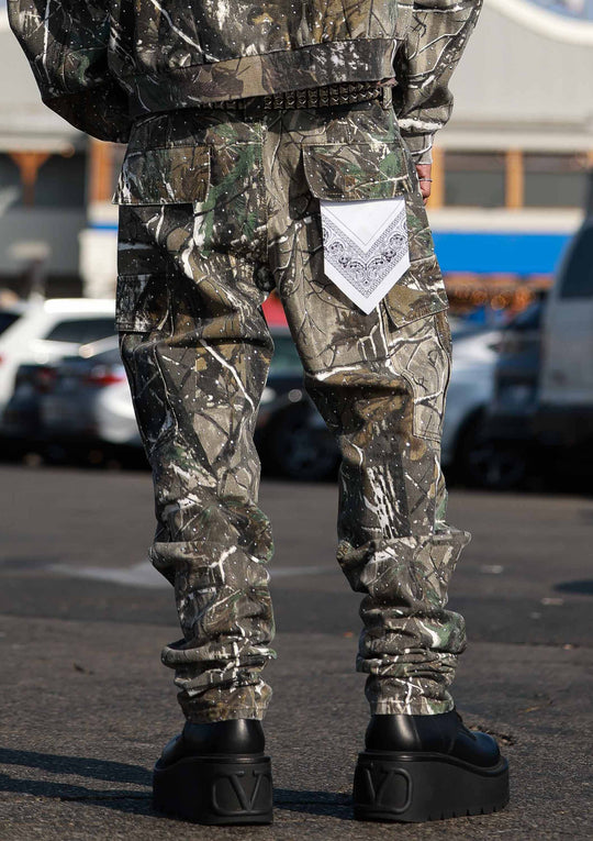 ALLOVER STUD CARGO PANTS