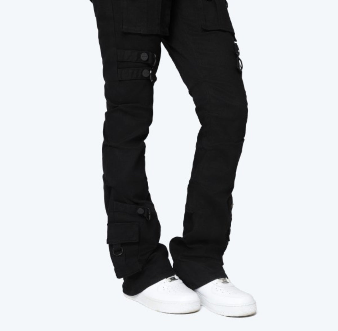 High Rise Side Pinched Stacked Jeans