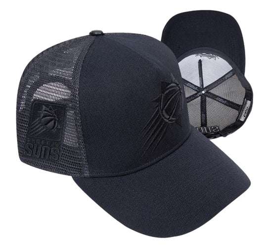 Phoenix Suns triple black trucker hat