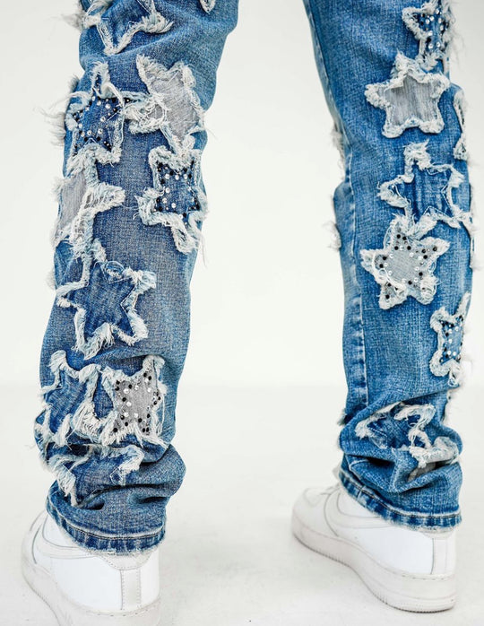 Stars on the ceiling straight skinny fit jeans