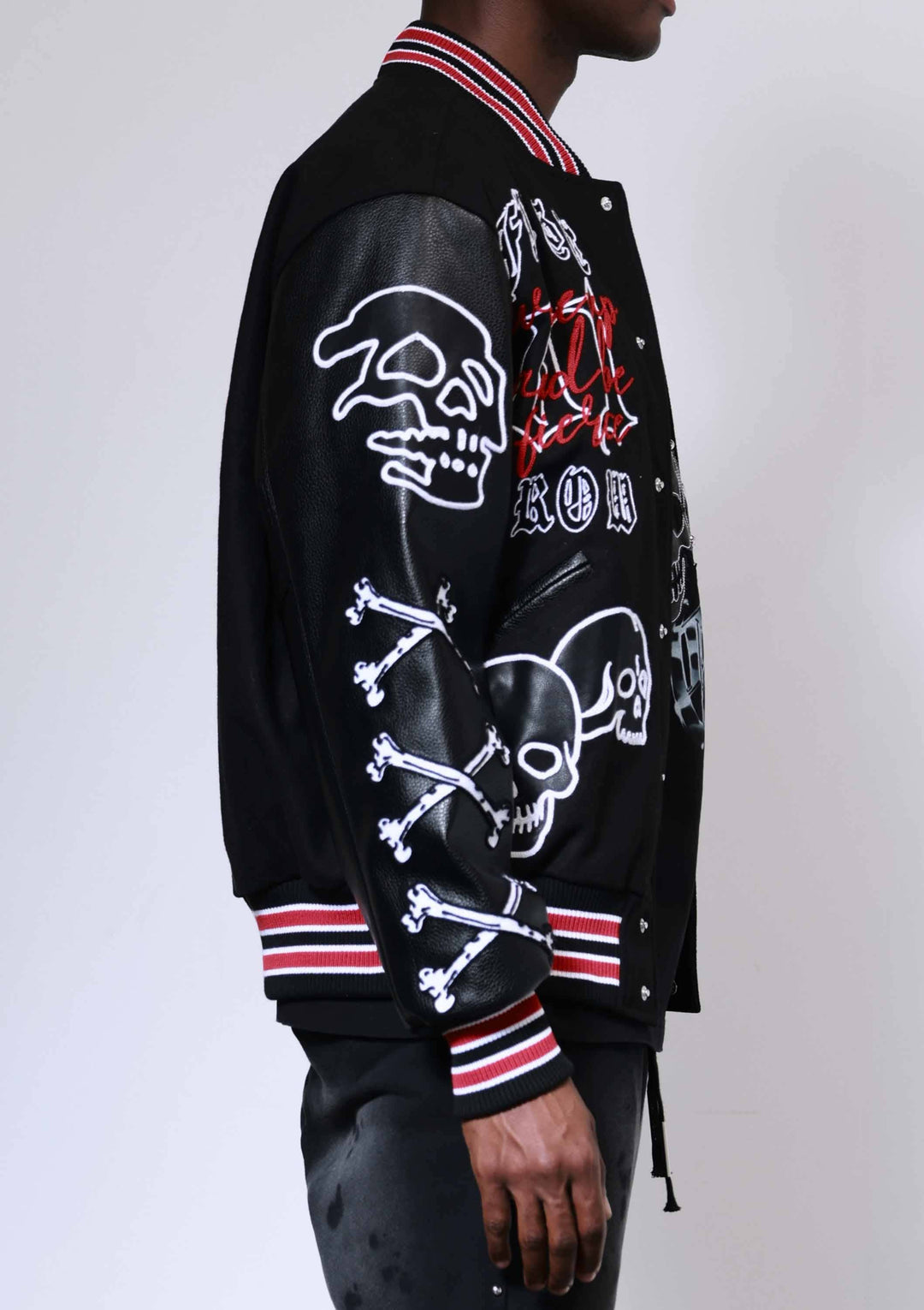 WAKE UP AND BE FIERCE VARSITY JACKET
