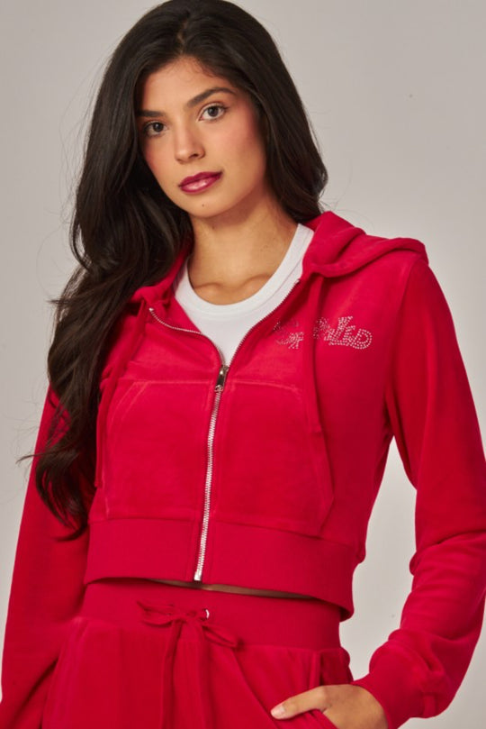 Velour Spoiled Rhinestone Set