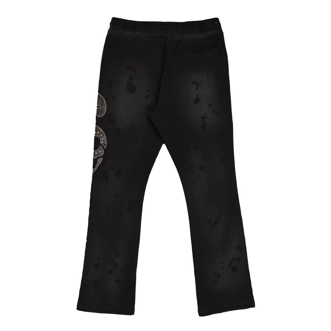WAKE UP AND BE FIERCE APPLIQUE STACK JOGGER