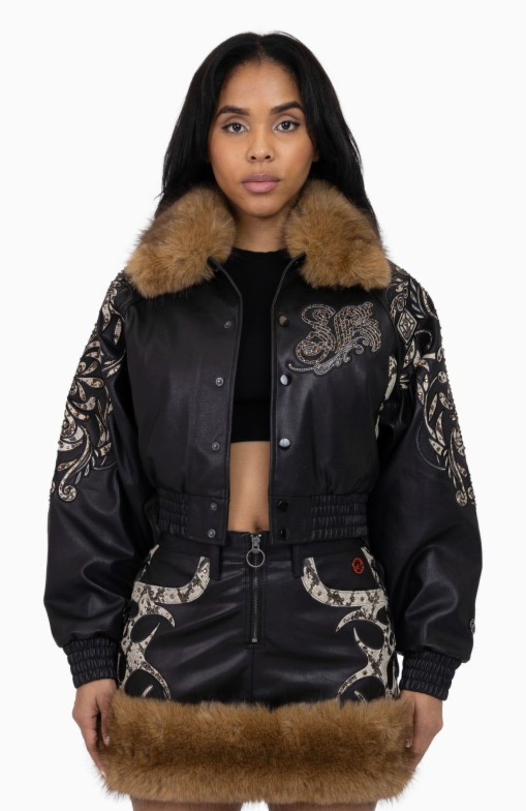 Python Patch PU Jacket