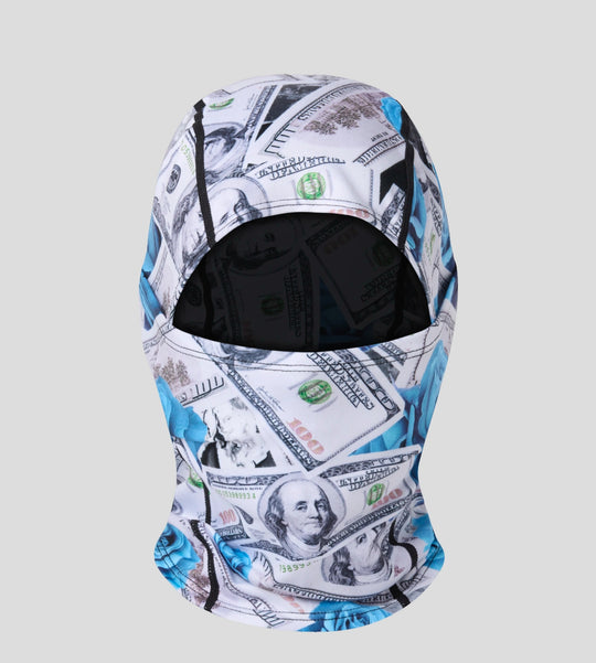 Blue Rose Money Face Mask