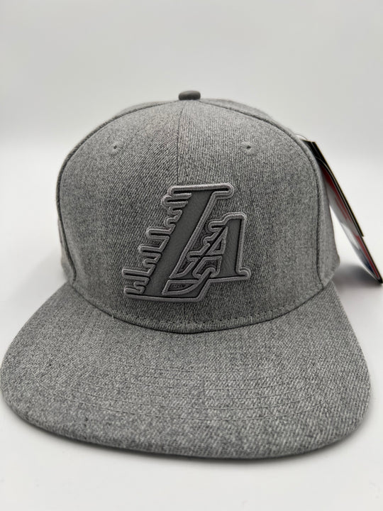 LA Lakers Athletic Grey SnapBack Hat