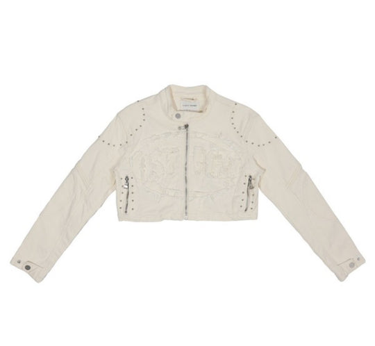 Fly Style Moto Jacket And Skirt Set