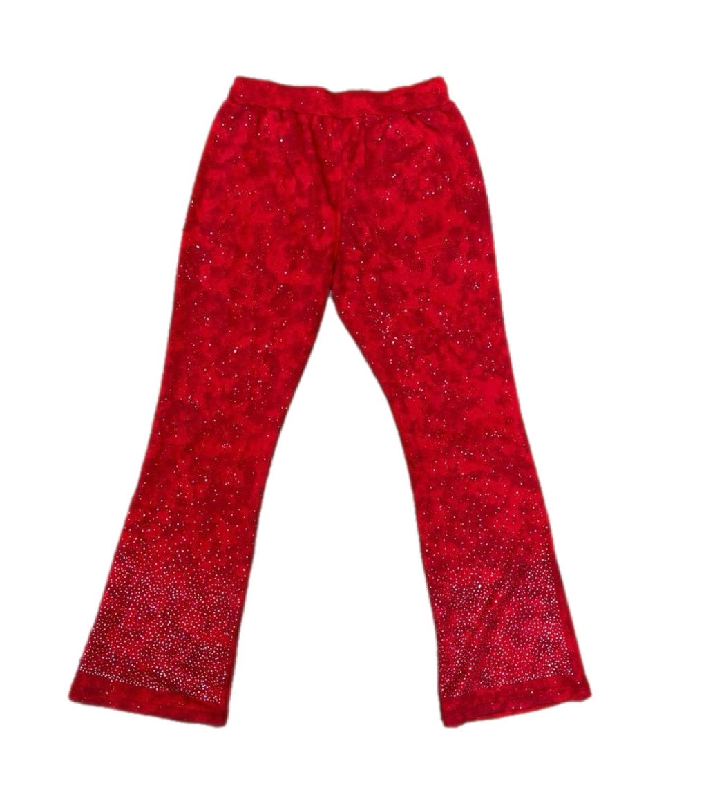 Bedazzled Stacked Sweatpants