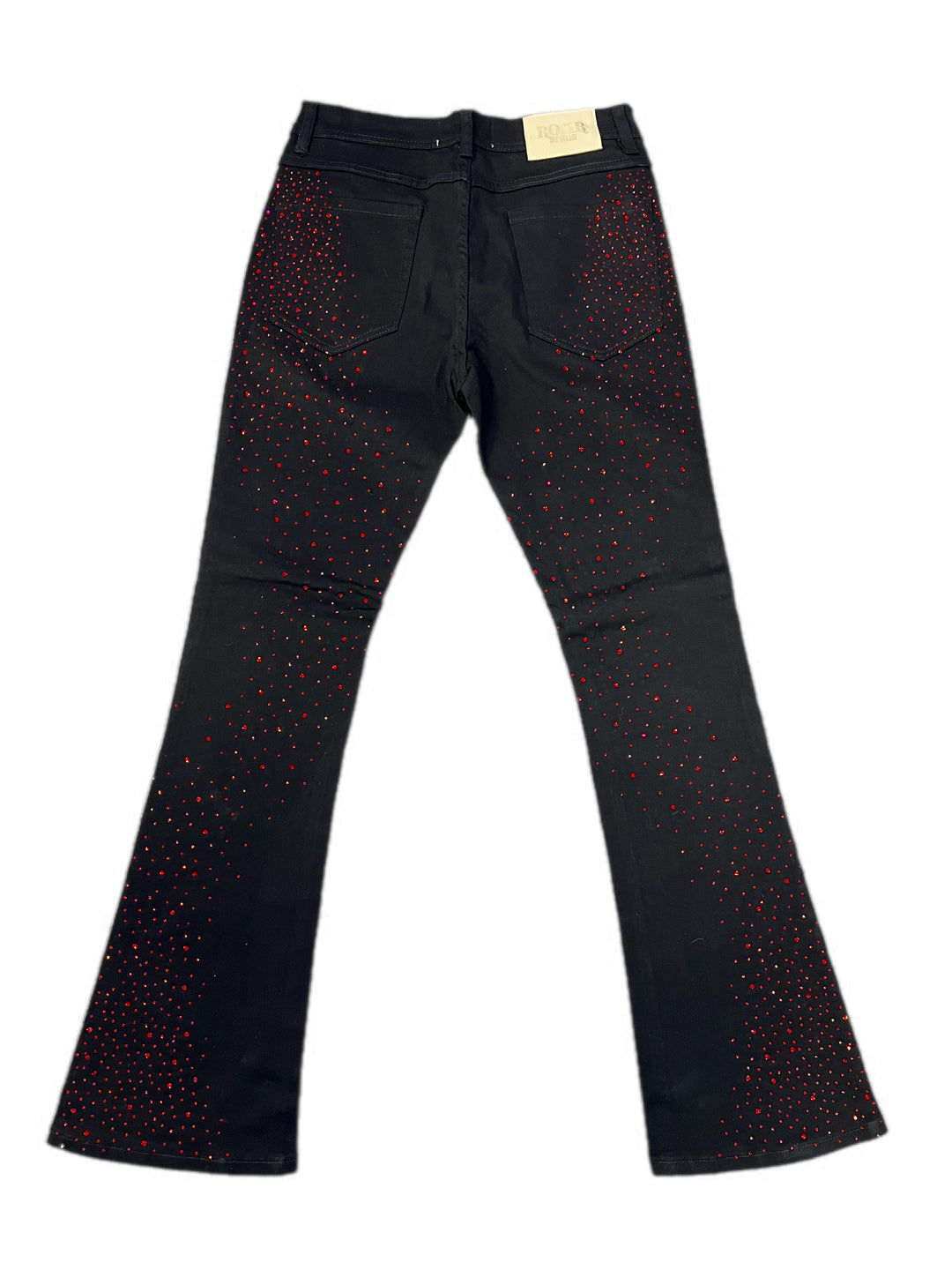 Rhinestone Stacked Jeans