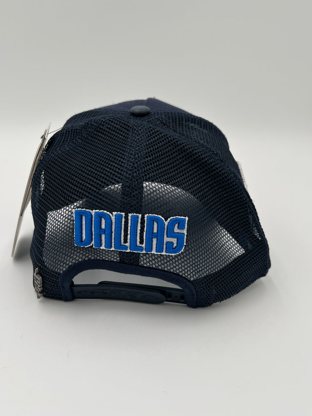Dallas Mavericks pinched brim trucker hat