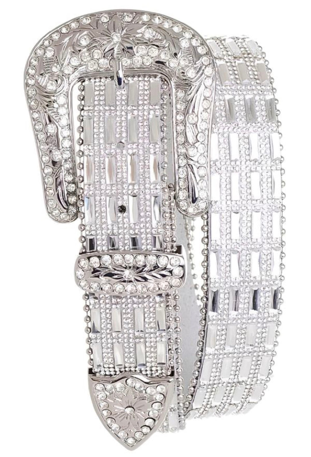 Bling Glitz Leather Belt (Multiple Colors)