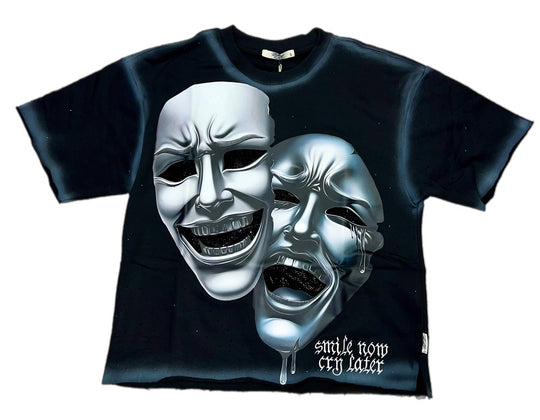 Smile Now Cry Later Premium Cropped T-Shirt