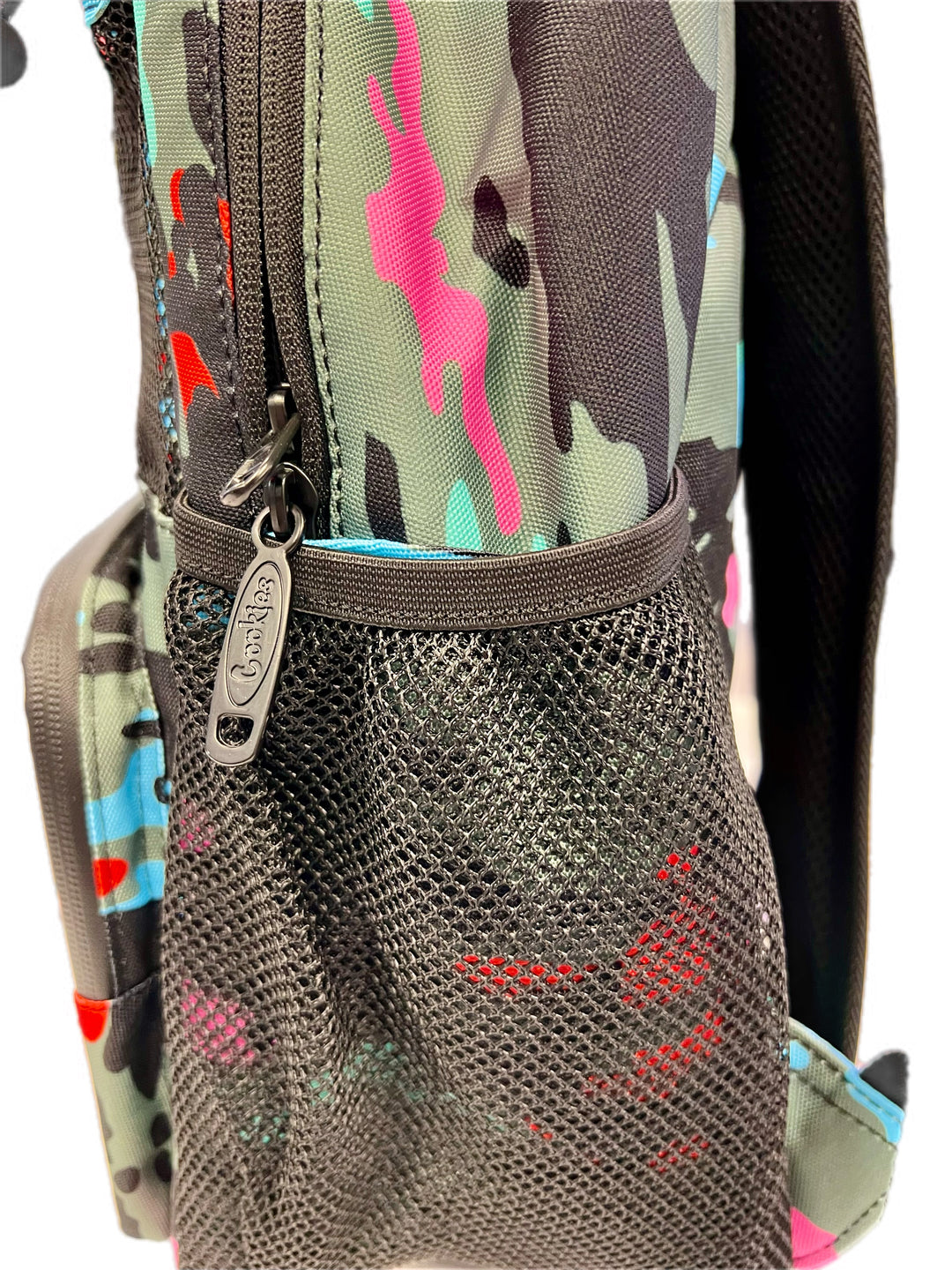 Cookies pink camouflage smell proof backpack