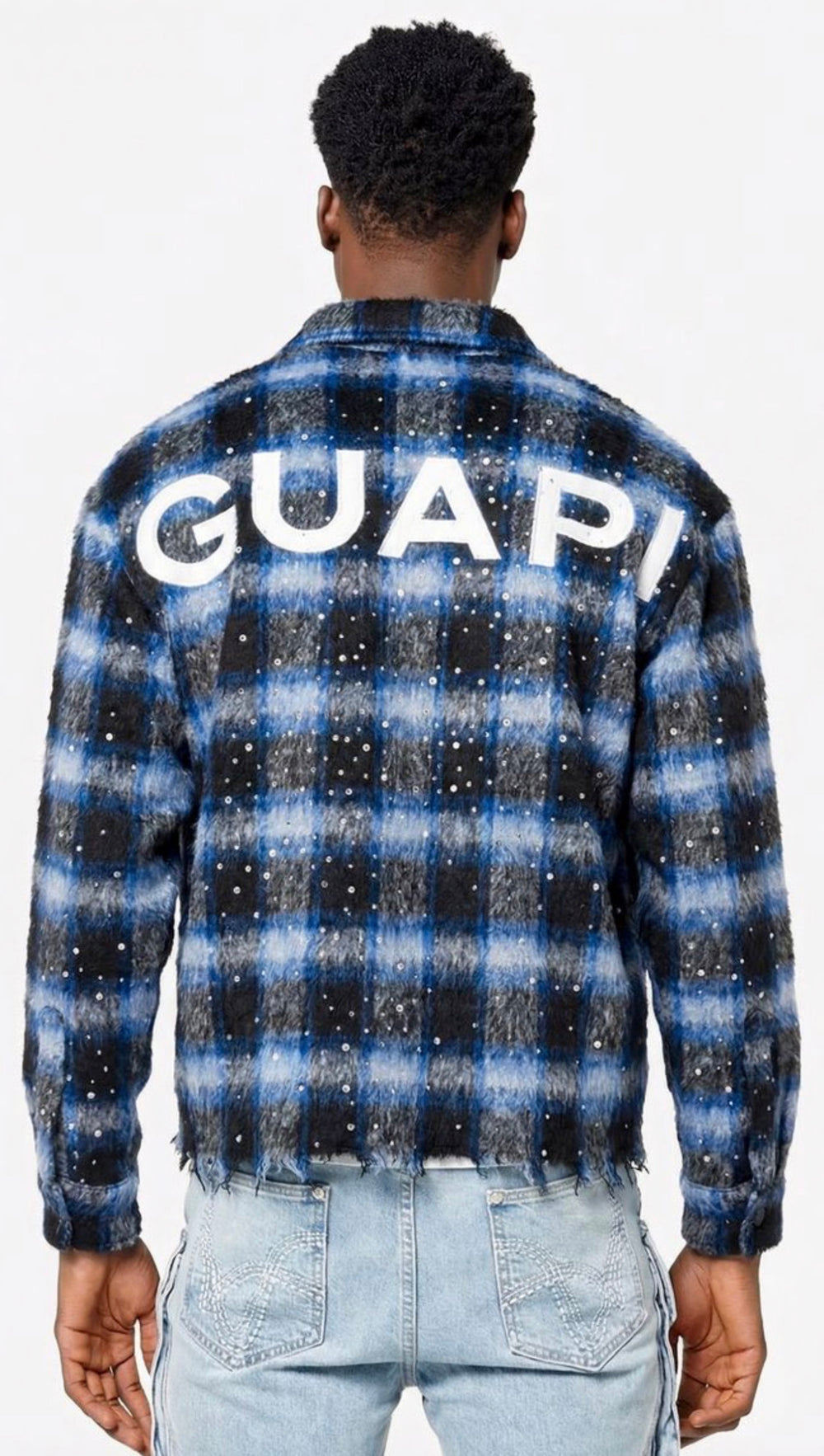 Midnight Sky Cropped Flannel