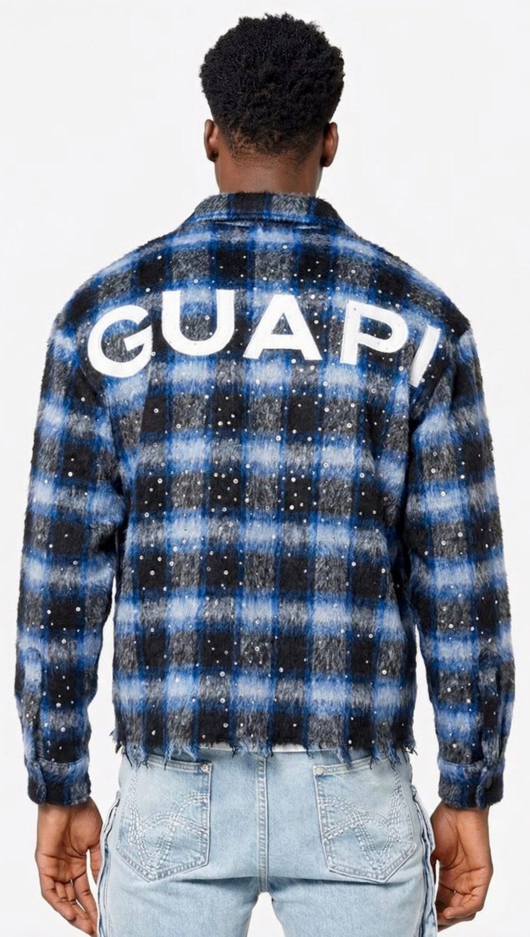 Midnight Sky Cropped Flannel