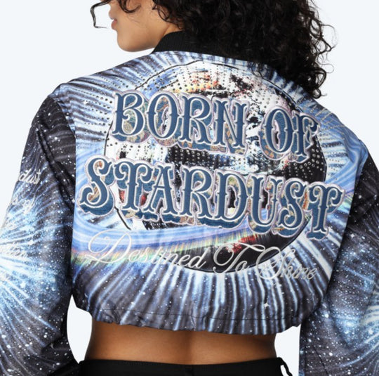 Nylon Embroidered Galaxy Jacket
