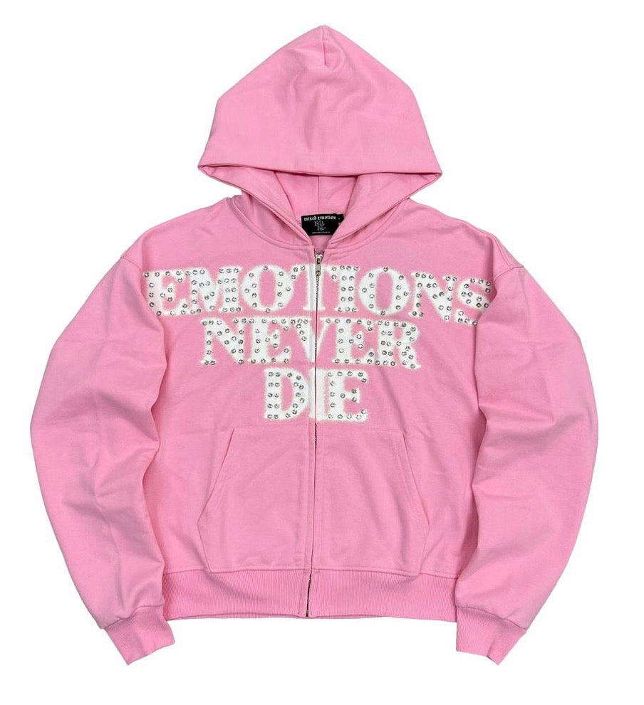 Emotions Never Die Full Zip Up Hoodie (Multiple Colors)