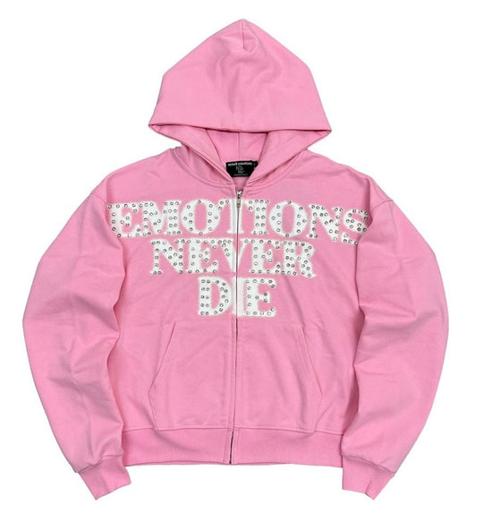 Emotions Never Die Full Zip Up Hoodie (Multiple Colors)
