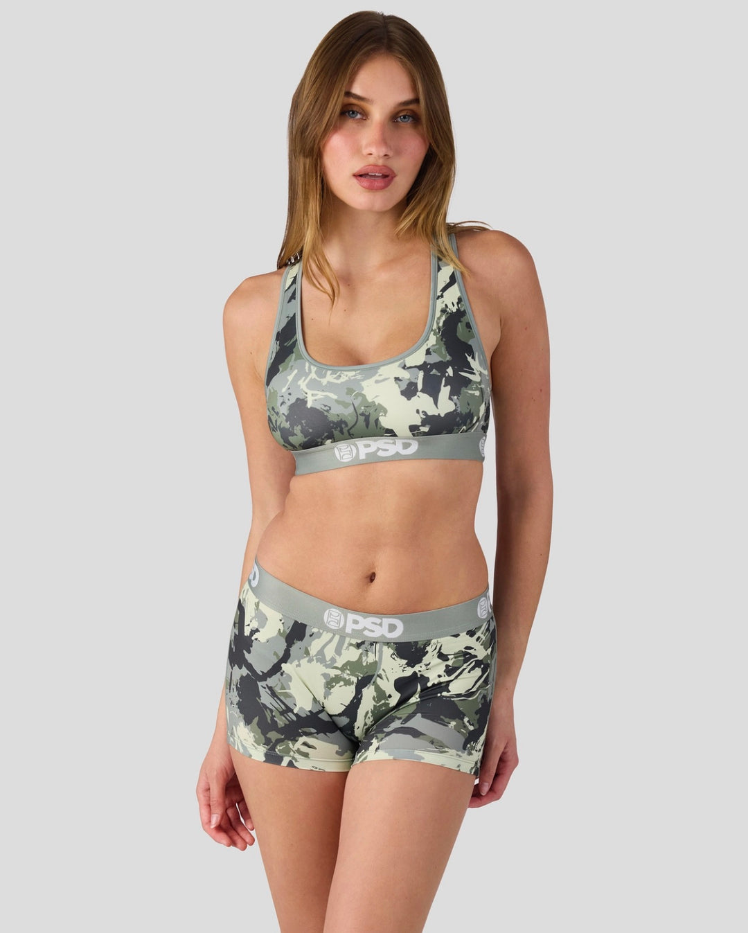 Sage Camo PSD Boy Short Set